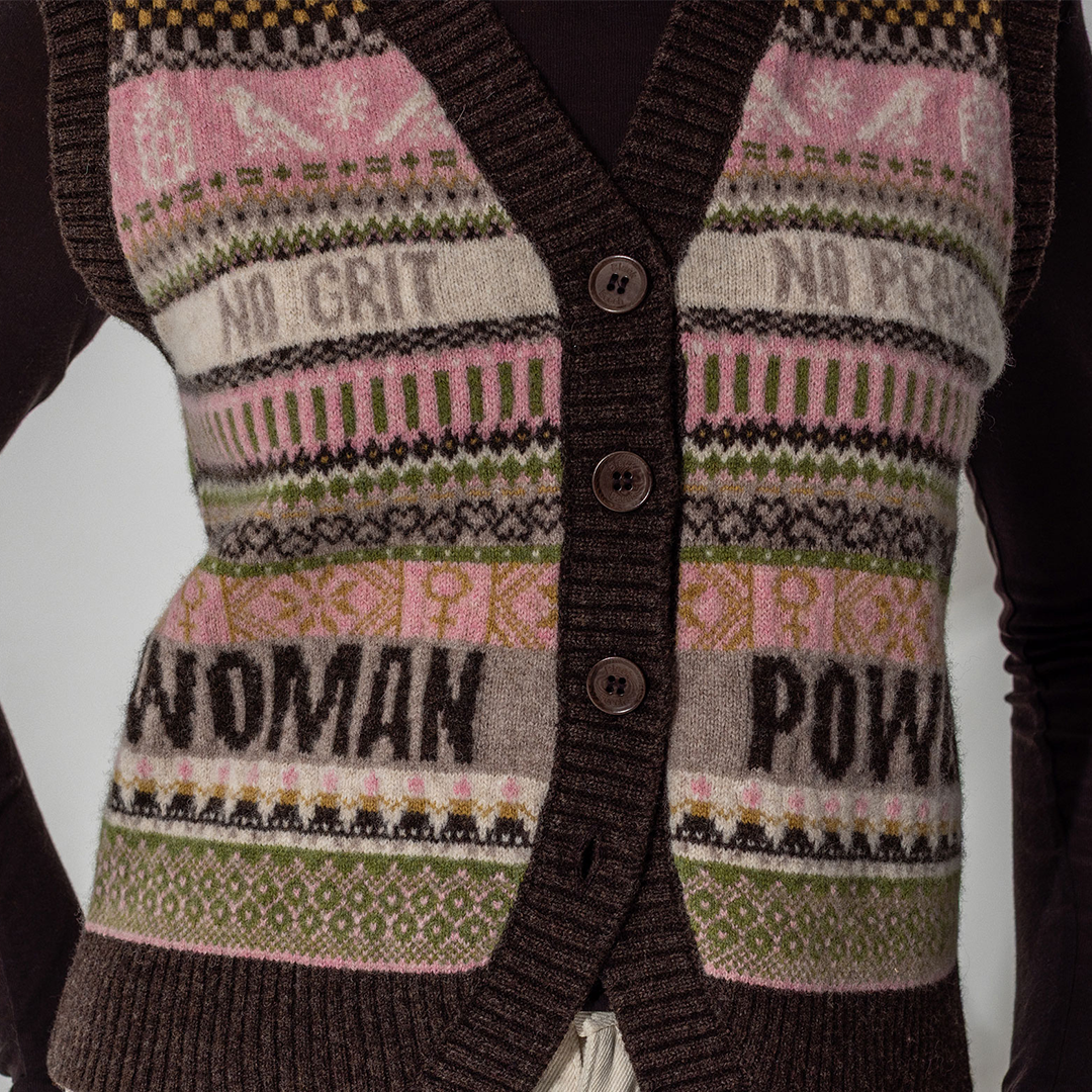 *PRE ORDER* Fairisle Lambswool Waistcoat in Cocoa