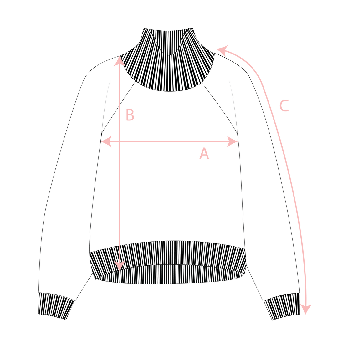 Do No Harm Take No Shit Merino Funnel Jumper in Anthracite