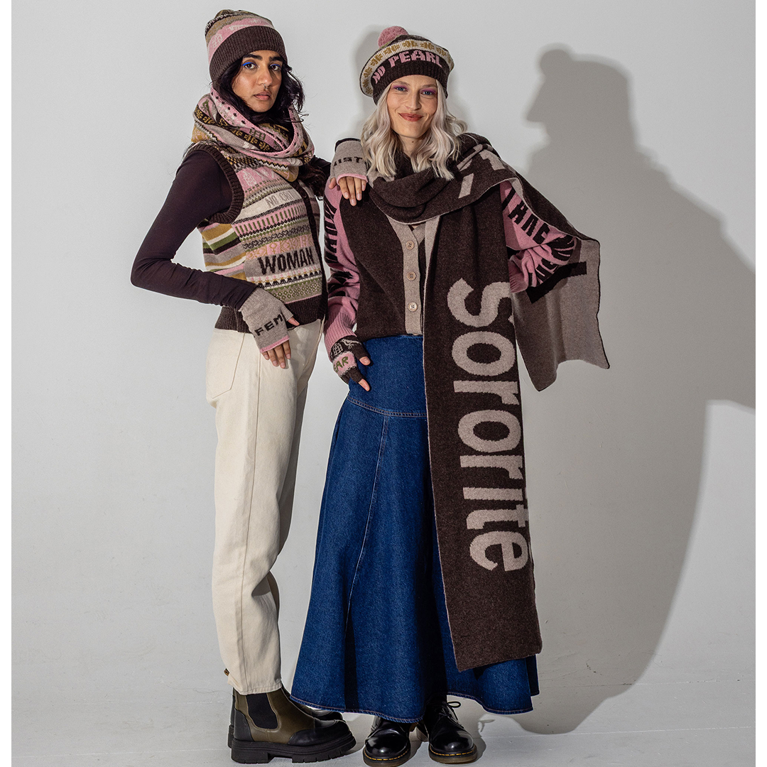 Fairisle Beret Tam in Cocoa