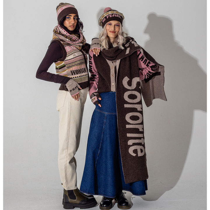 Fairisle Beret Tam in Cocoa