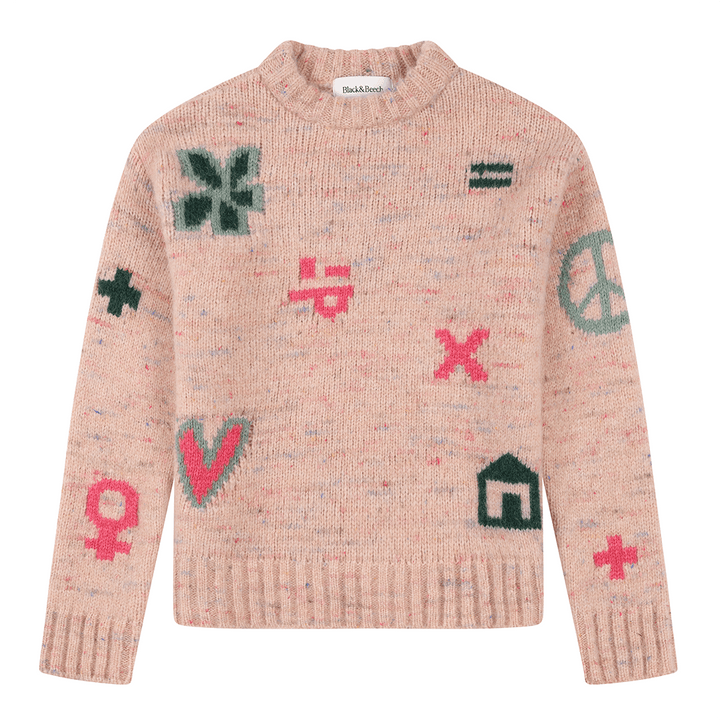 Cosmos Jumper in Asteria Jumpers Black & Beech