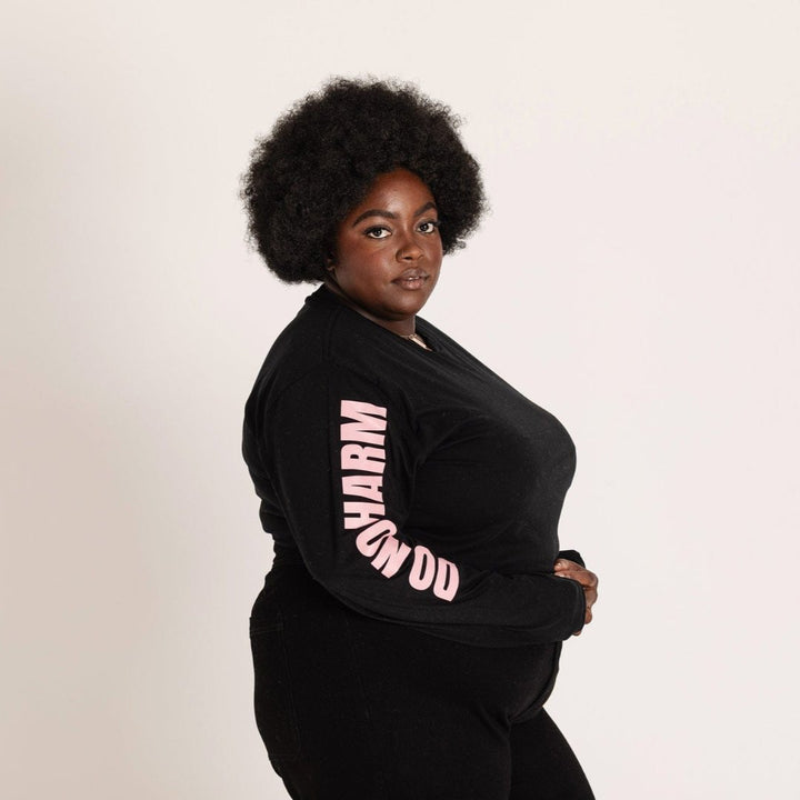 Do No Harm Take No Shit L/S Tee T-shirts Black & Beech