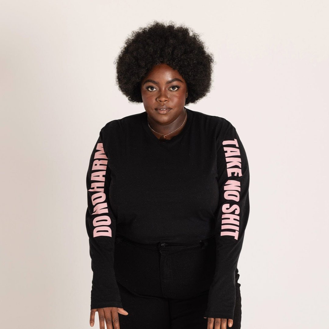 Do No Harm Take No Shit L/S Tee T-shirts Black & Beech