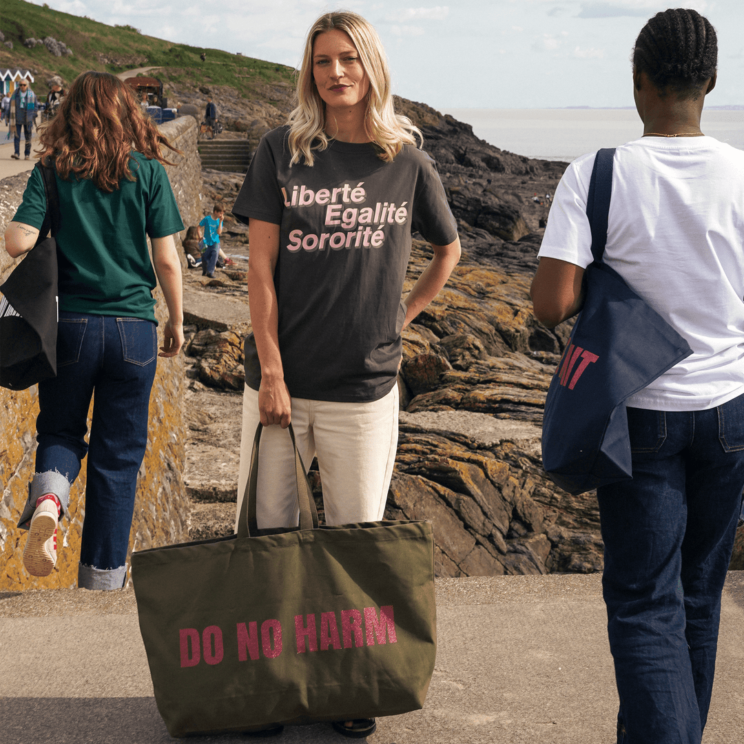 Do No Harm Take No Shit Massive Tote Bag Bags Black & Beech