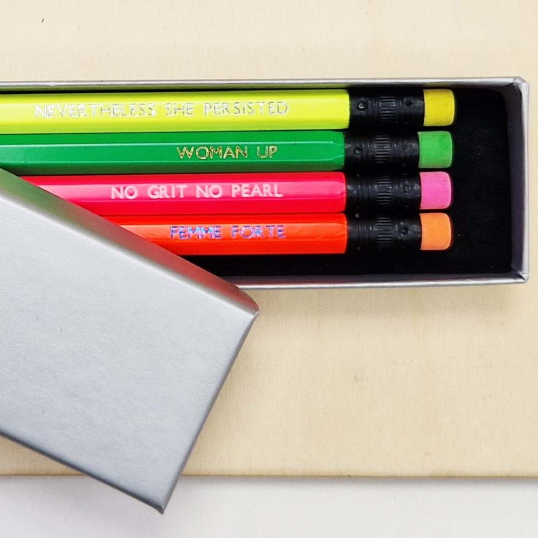 Feminist Pencils Stationery Black & Beech