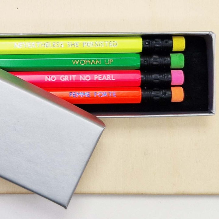 Feminist Pencils Stationery Black & Beech