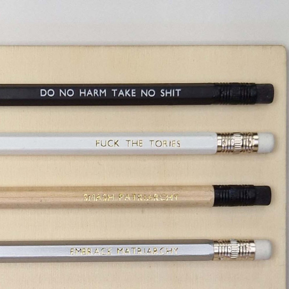 Feminist Pencils Stationery Black & Beech