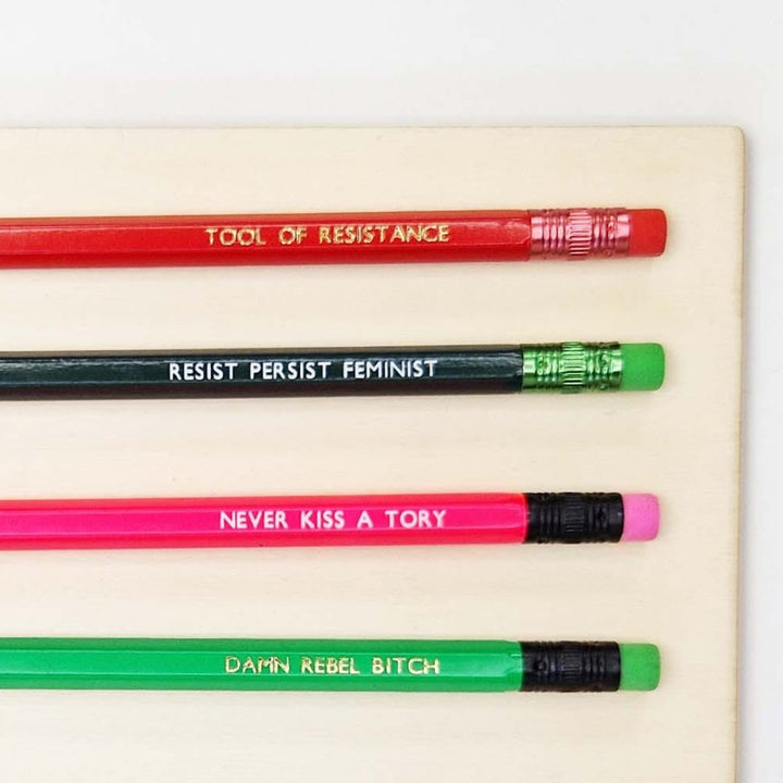 Feminist Pencils Stationery Black & Beech