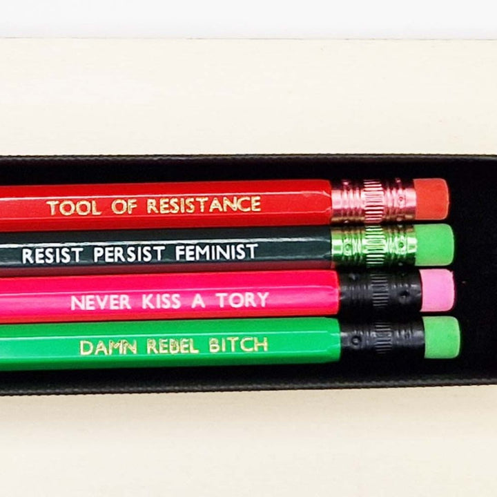 Feminist Pencils Stationery Black & Beech