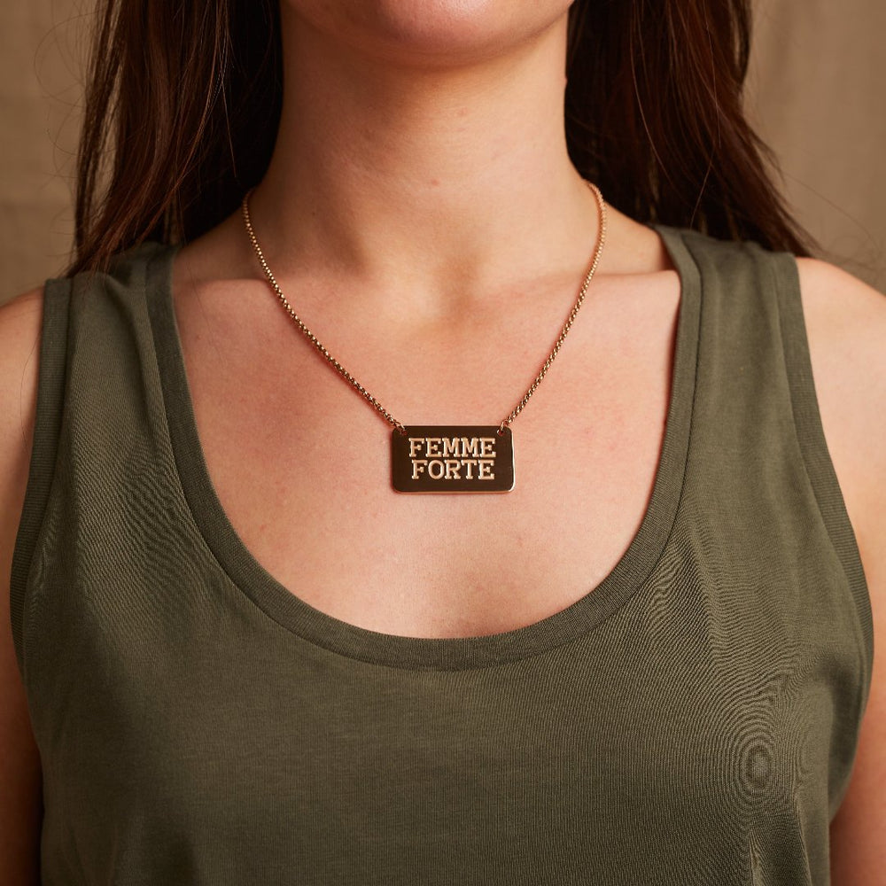 Femme Forte Necklace Necklaces Black & Beech