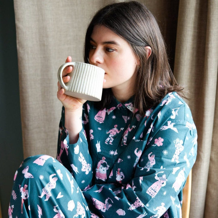 Iconic Women Pyjamas Pyjama Sets Black & Beech