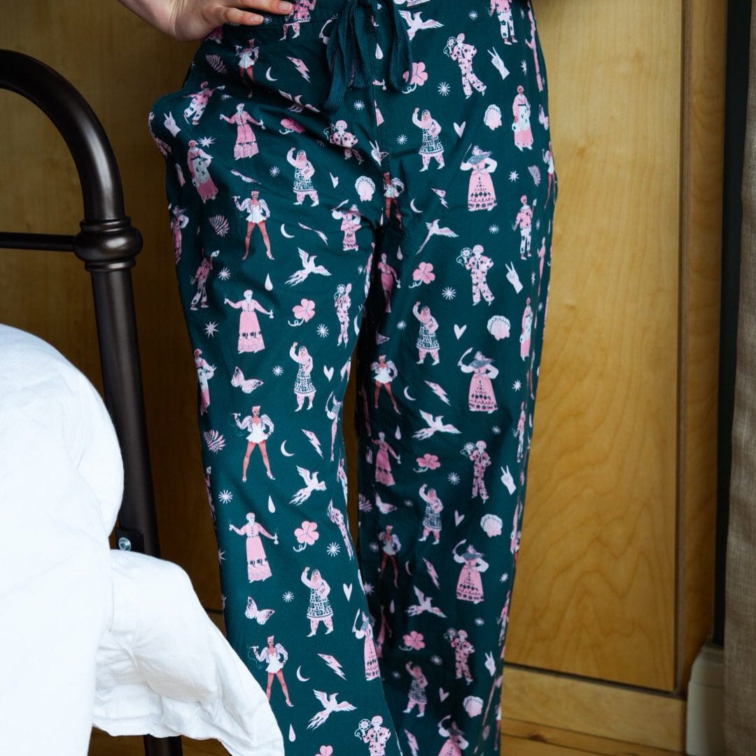 Iconic Women Pyjamas Pyjama Sets Black & Beech