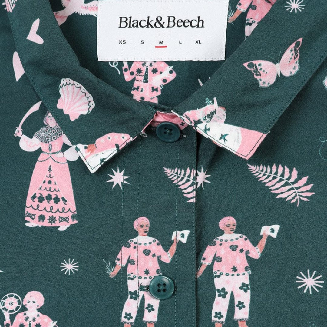 Iconic Women Pyjamas Pyjama Sets Black & Beech