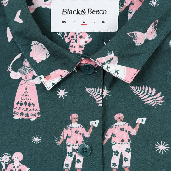 Iconic Women Pyjamas Pyjama Sets Black & Beech