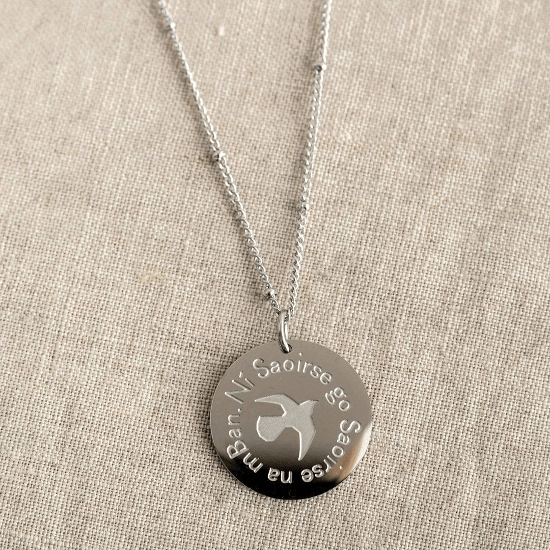Ní Saoirse go Saoirse na mBan: There is no freedom until the freedom of women Necklaces Black & Beech