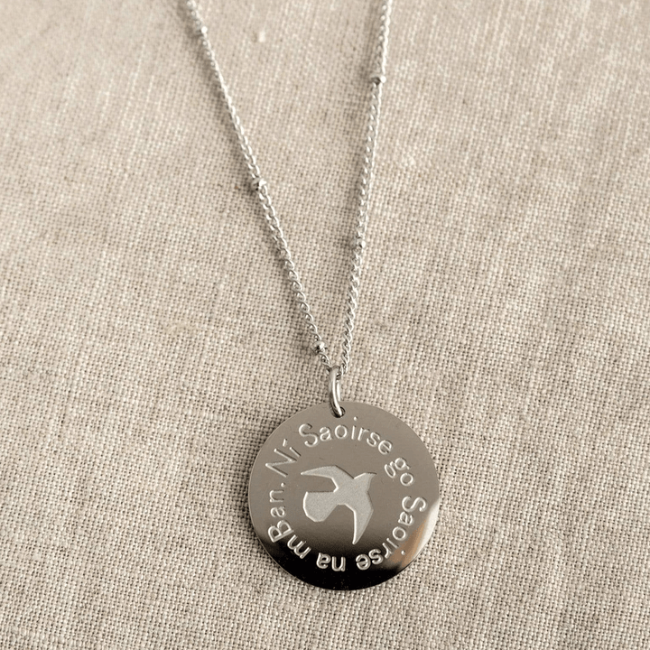 Ní Saoirse go Saoirse na mBan: There is no freedom until the freedom of women Necklaces Black & Beech
