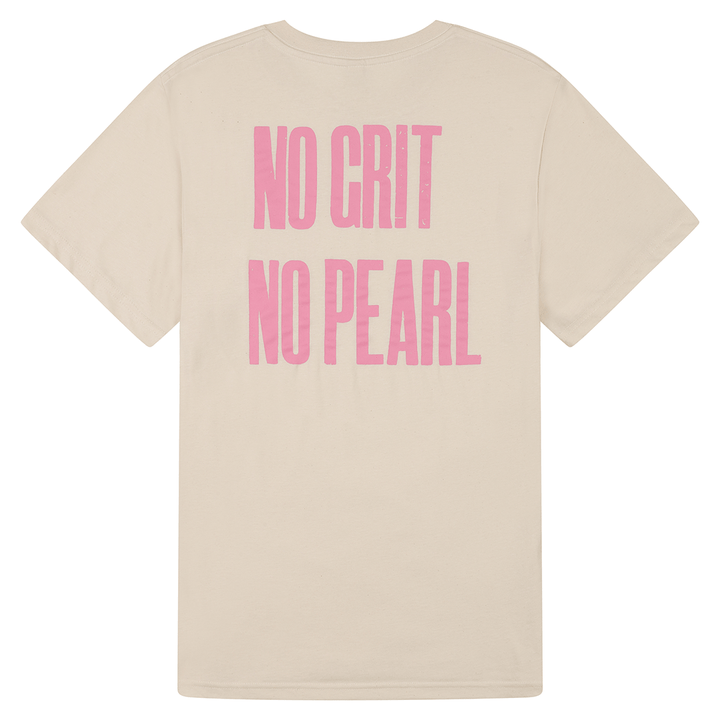 No Grit No Pearl Organic Cotton T-Shirt in Raw Cotton T-shirts Black & Beech