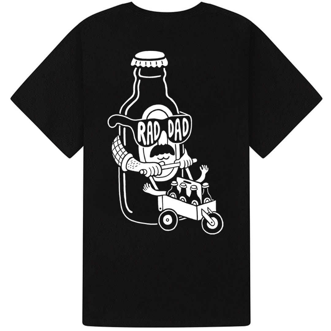 RAD DAD Beer T-Shirt In Black Men's T-Shirts Black & Beech