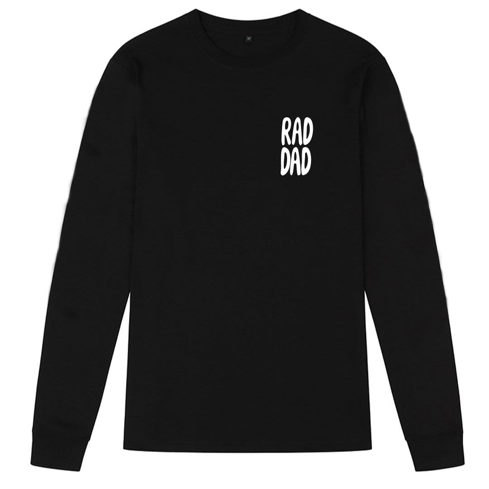RAD DAD Coffee Long Sleeve T-Shirt in Black Men's T-Shirts Black & Beech