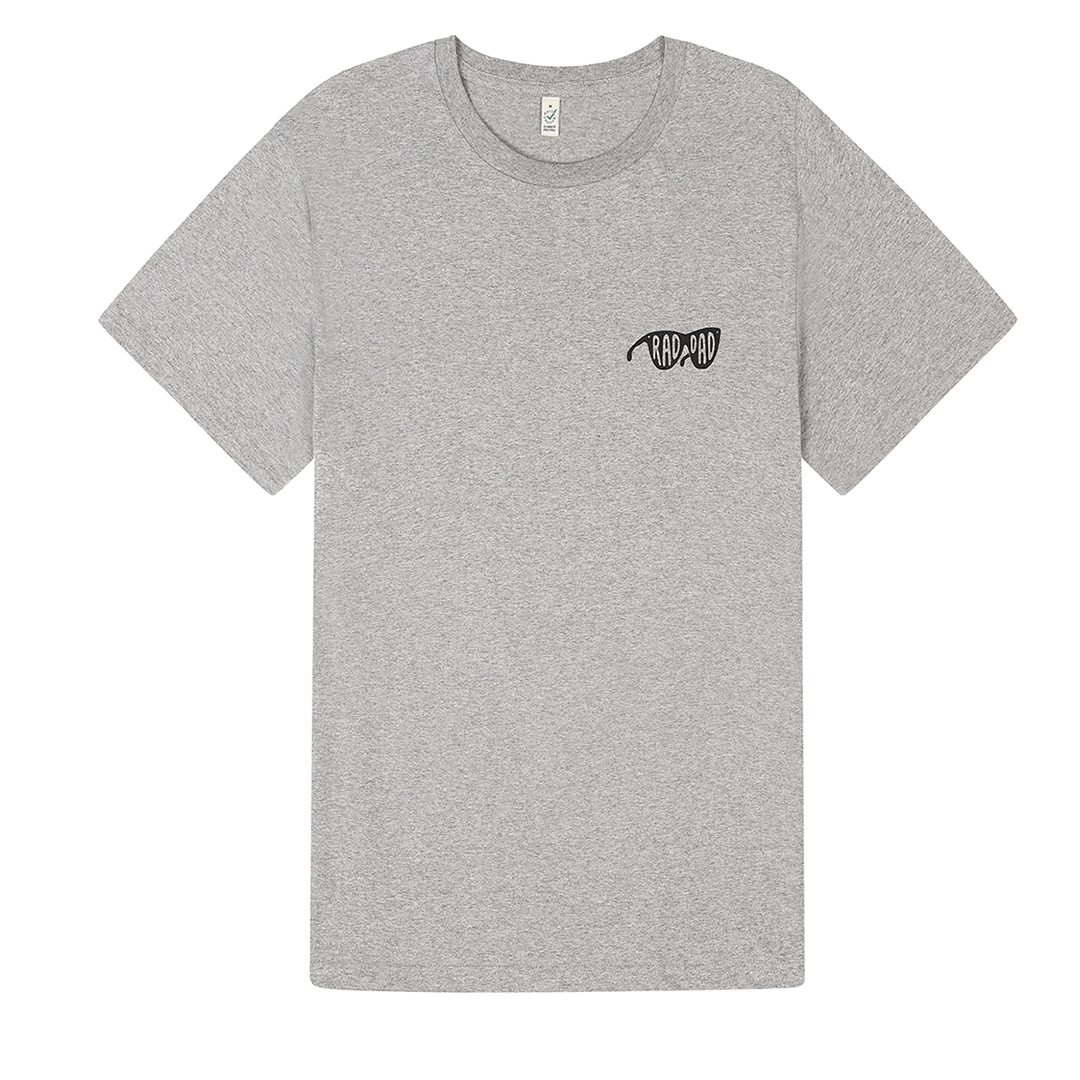 RAD DAD Cycles Grey T-Shirt Men's T-Shirts Black & Beech