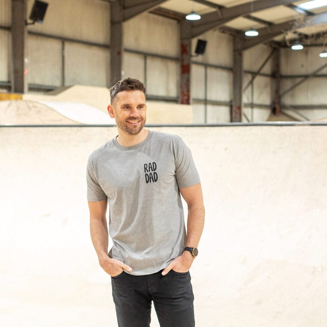 RAD DAD T-Shirt – Grey melange T-shirts Black & Beech