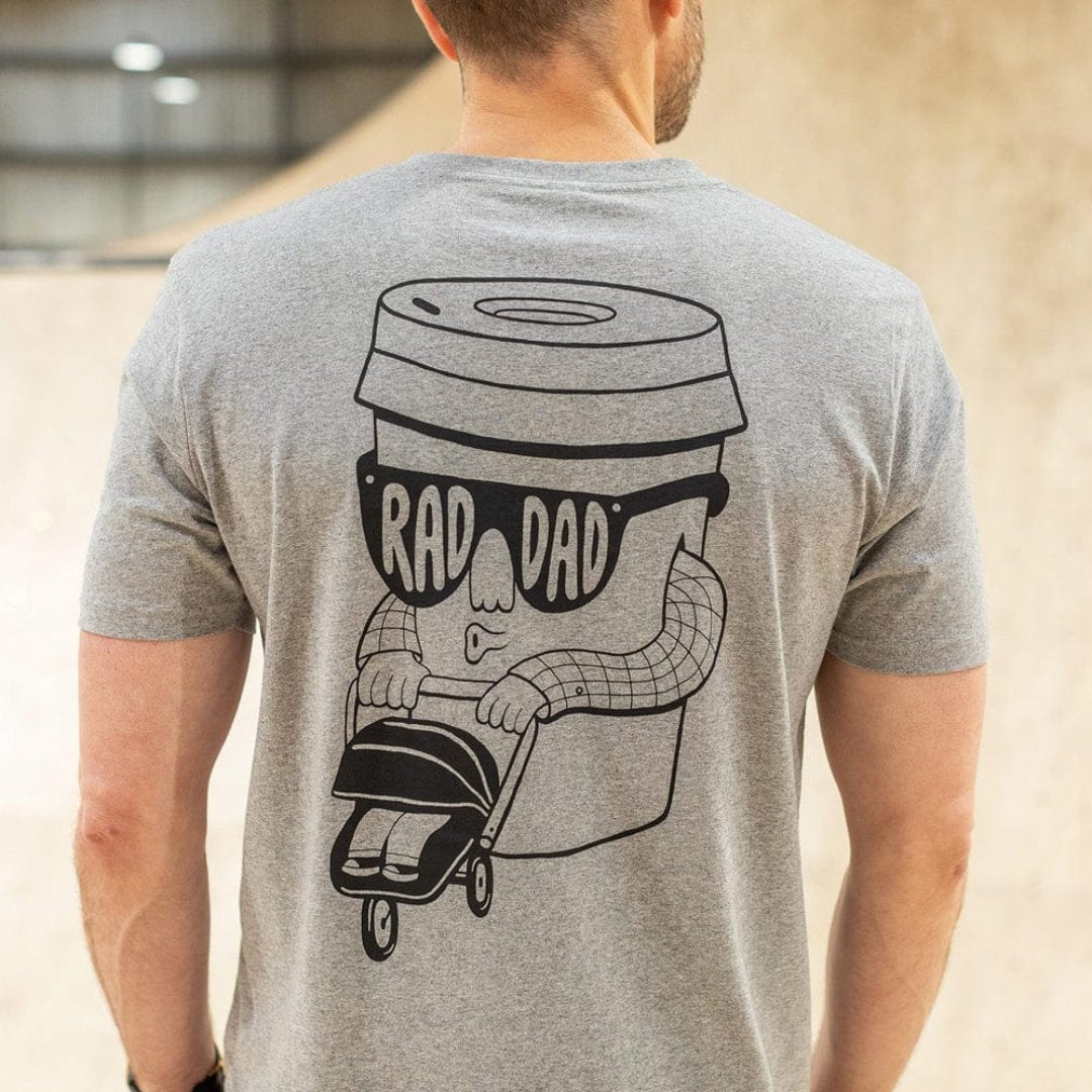 RAD DAD T-Shirt – Grey melange T-shirts Black & Beech