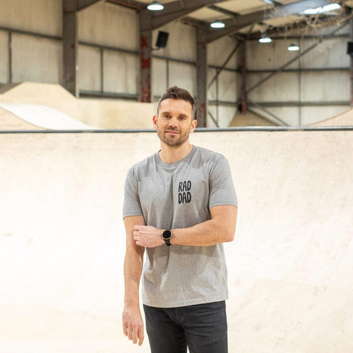 RAD DAD T-Shirt – Grey melange T-shirts Black & Beech