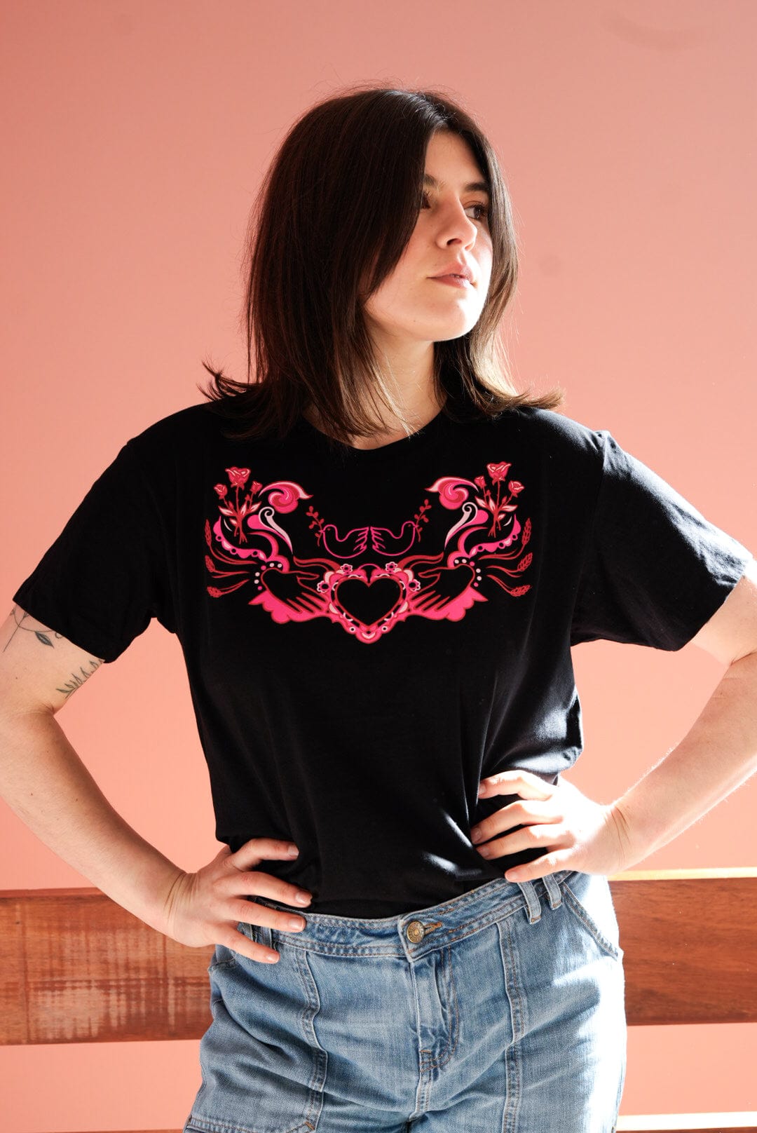 Revolution Begins at Home T-Shirt Black T-shirts Black & Beech