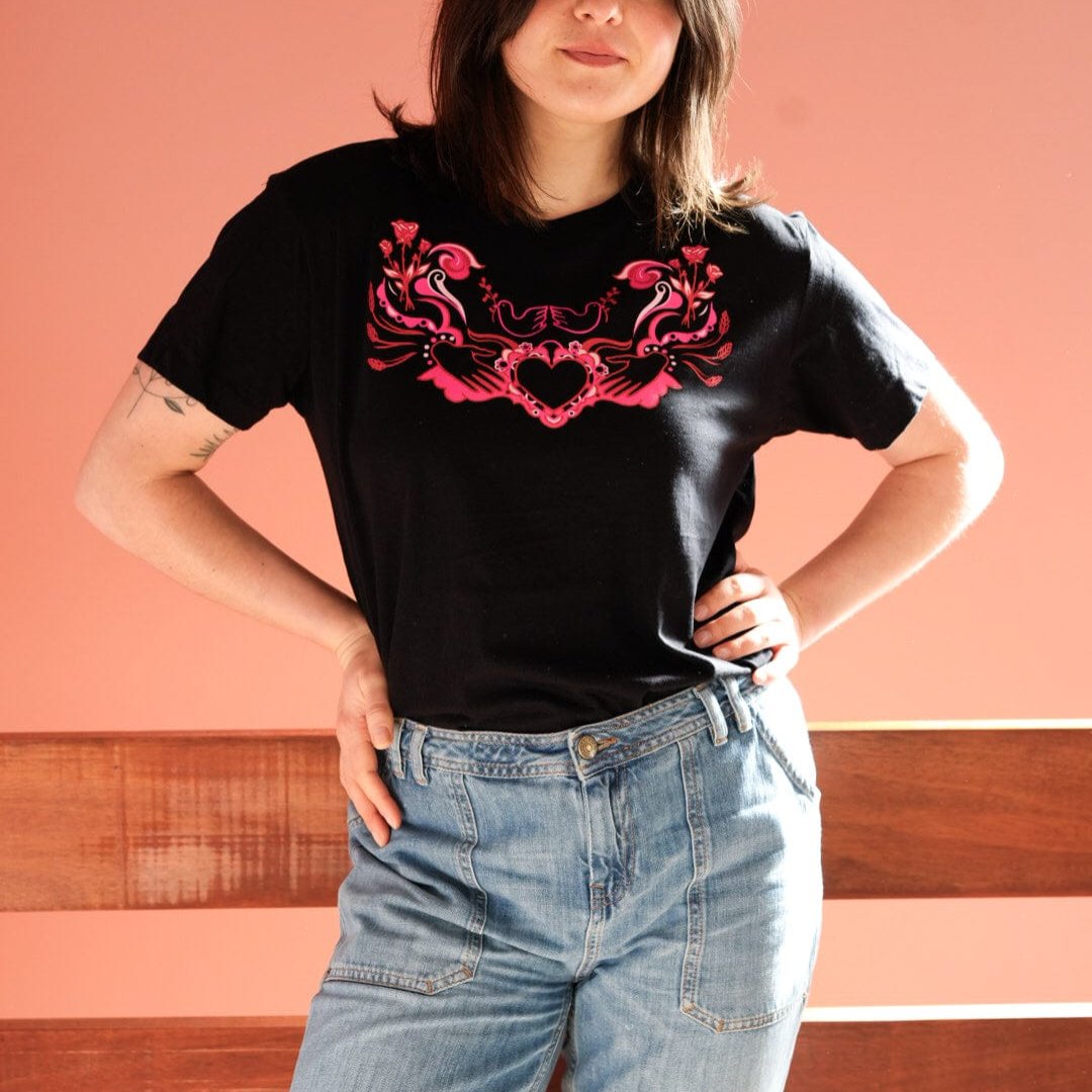 Revolution Begins at Home T-Shirt Black T-shirts Black & Beech