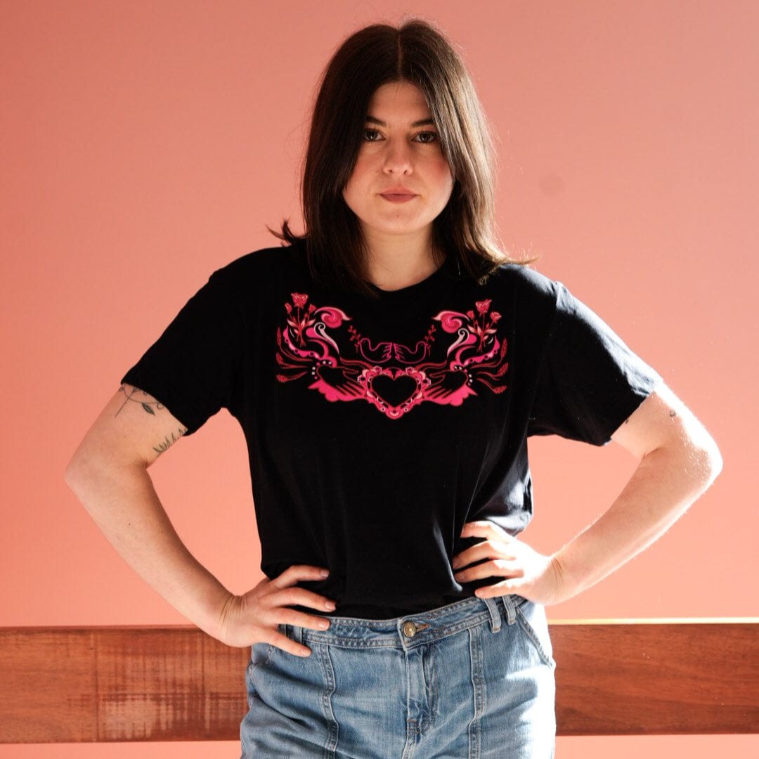 Revolution Begins at Home T-Shirt Black T-shirts Black & Beech