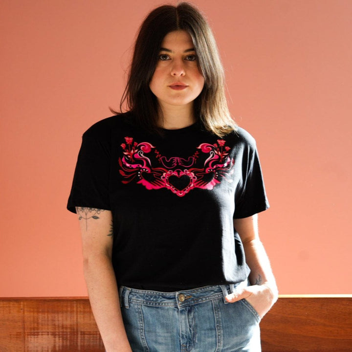 Revolution Begins at Home T-Shirt Black T-shirts Black & Beech