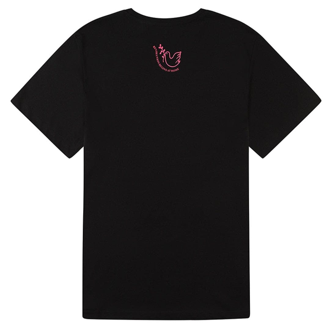 Revolution Begins at Home T-Shirt Black T-shirts Black & Beech