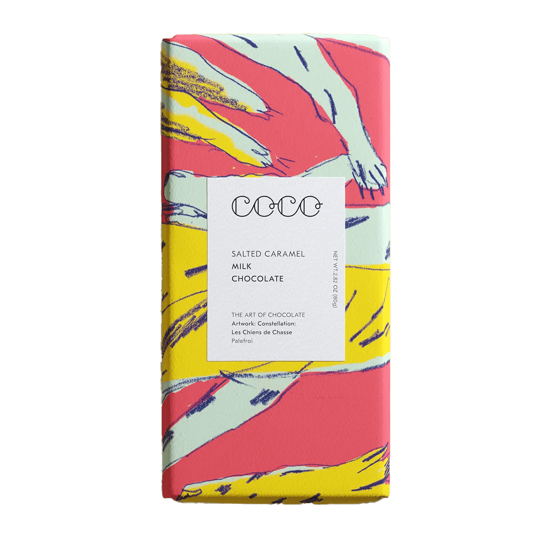 Salted Caramel Milk Chocolate Bar Chocolate COCO Chocolatier