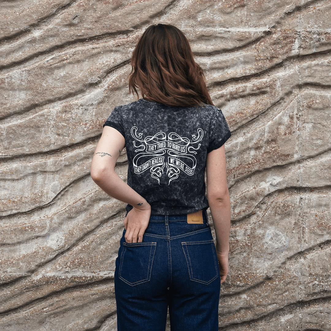 They Tried to Bury Us Acid Black T-Shirt T-shirts Black & Beech