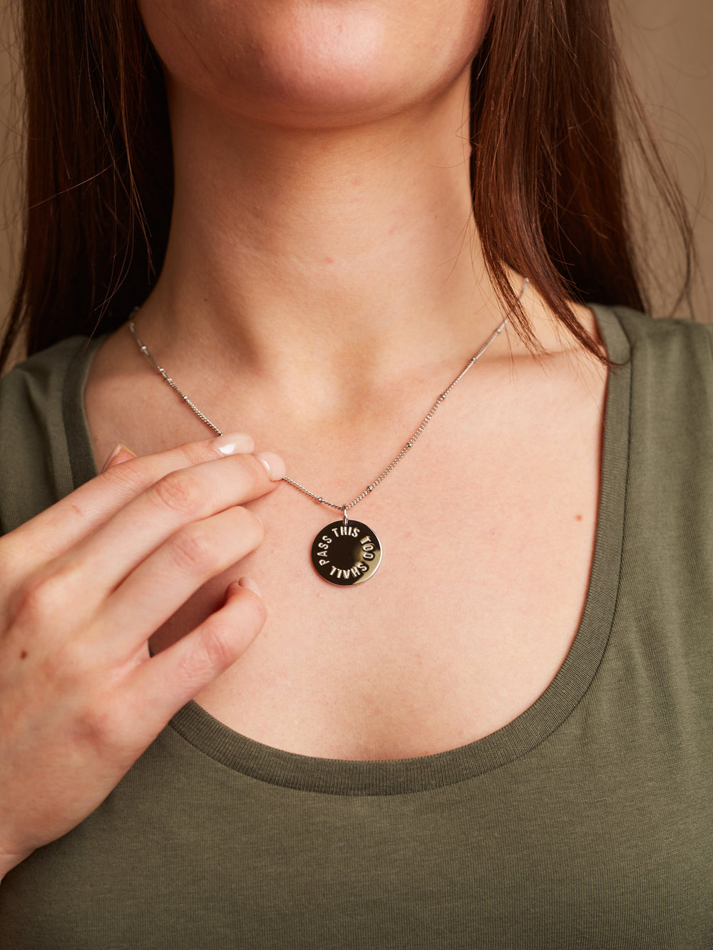 This Too Shall Pass Necklace Necklaces Black & Beech