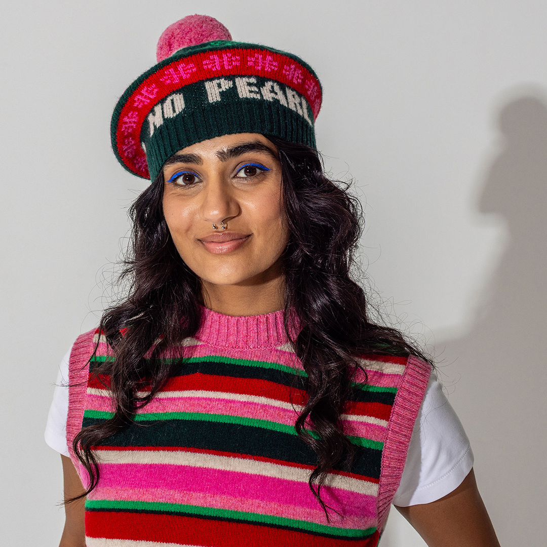 *PRE ORDER* Fairisle Lambswool Waistcoat in Bubblegum