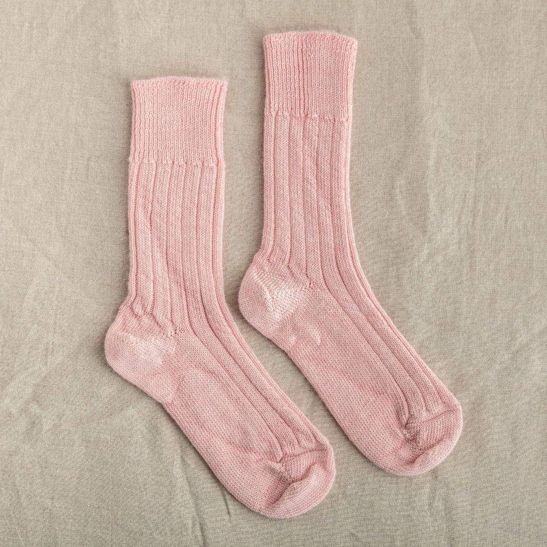 Alpaca Bed Socks Black & Beech