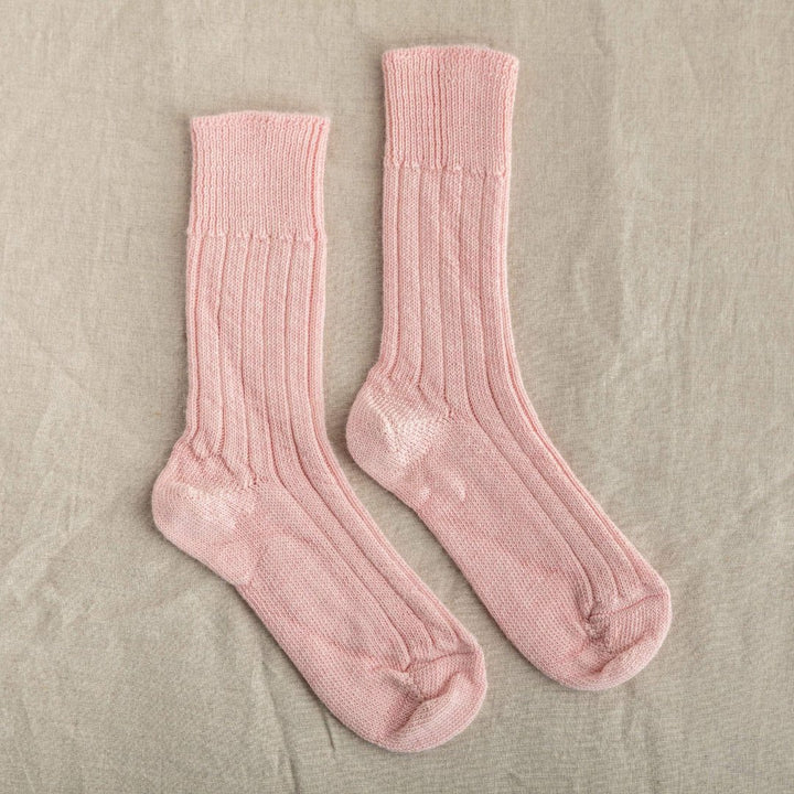 Alpaca Bed Socks Black & Beech