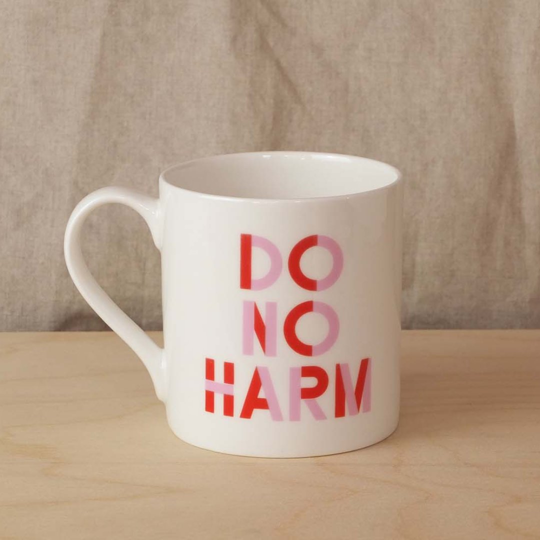 'Do No Harm, Take No Shit' Mug Black & Beech