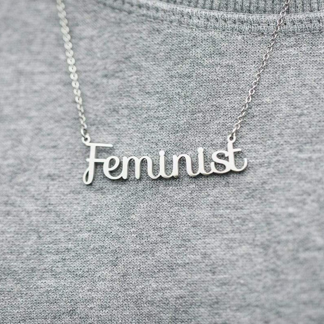 Feminist Necklace Black & Beech