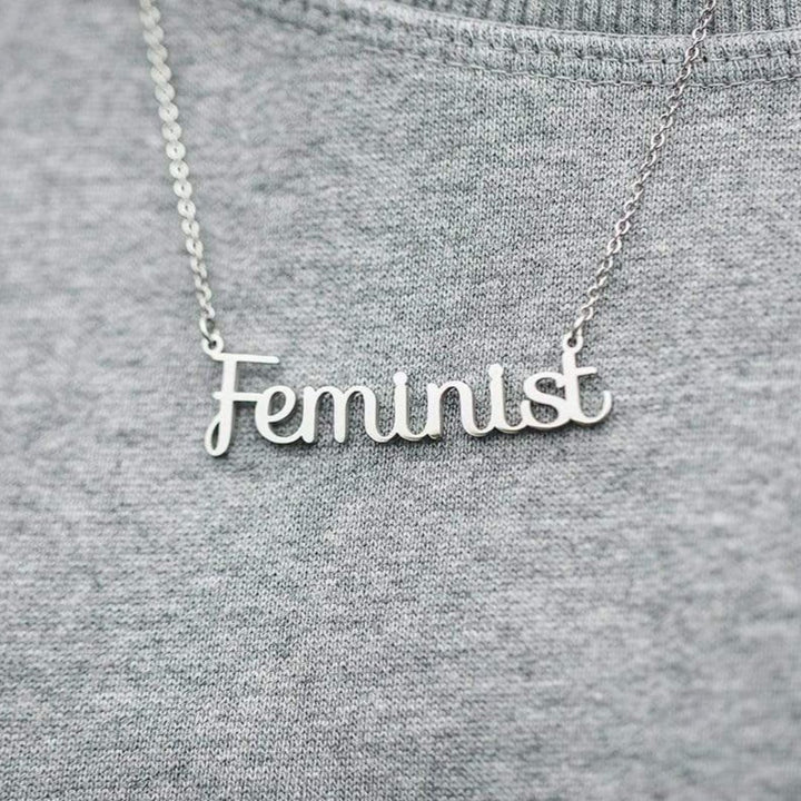 Feminist Necklace Black & Beech
