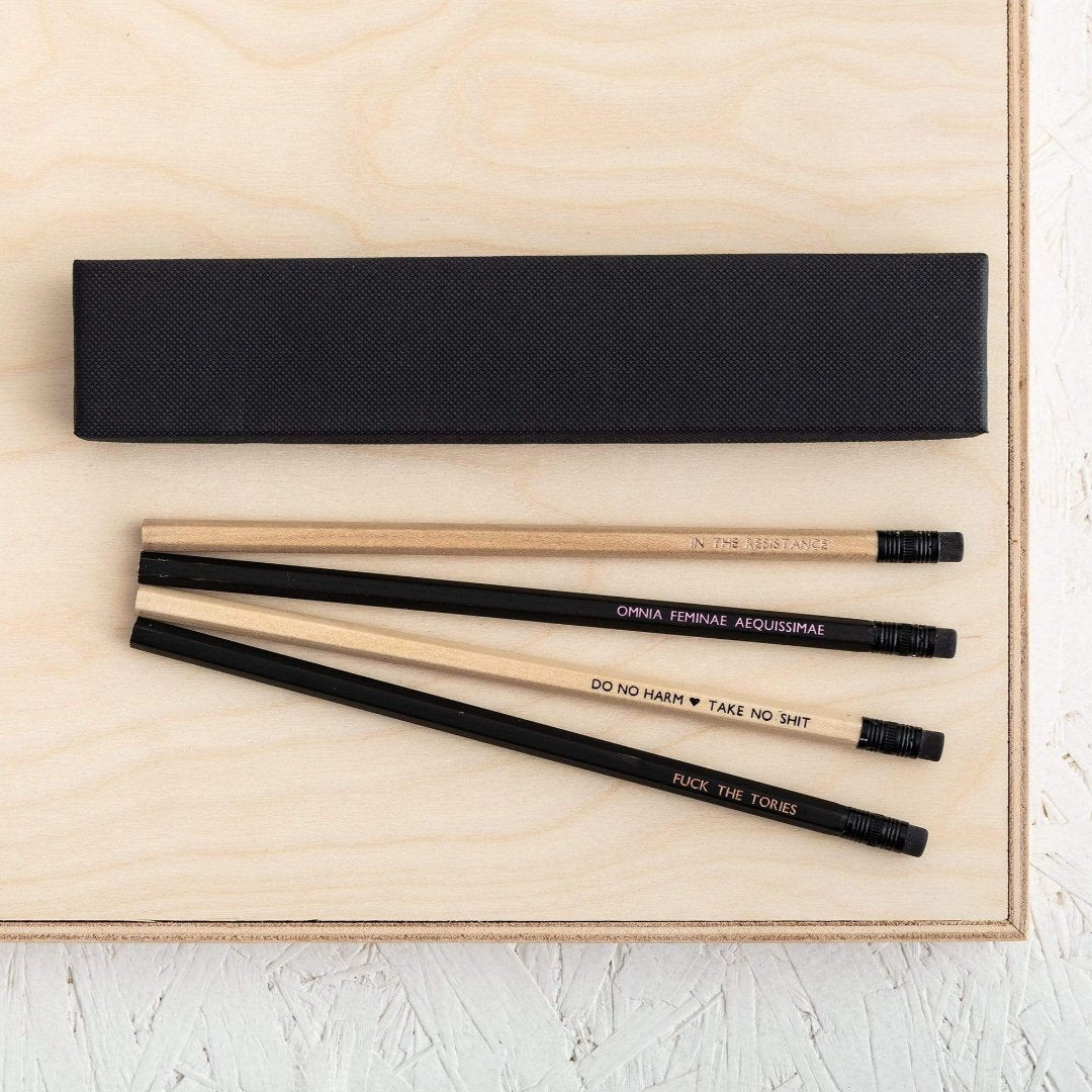 Feminist Pencils Black & Beech