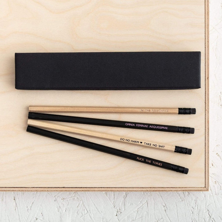 Feminist Pencils Black & Beech