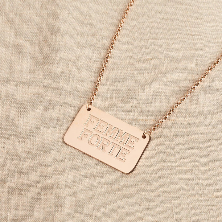 Femme Forte Necklace Necklaces Black & Beech