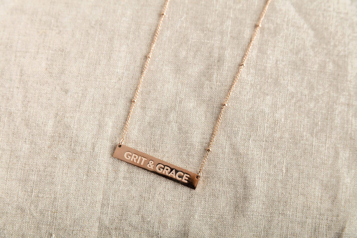 Grit & Grace necklace Black & Beech