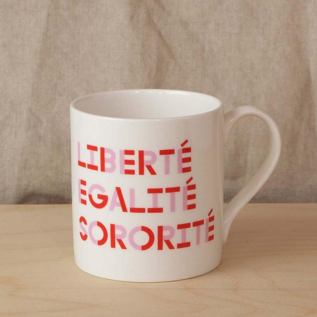 Liberté, Egalité, Sororité Mug Black & Beech