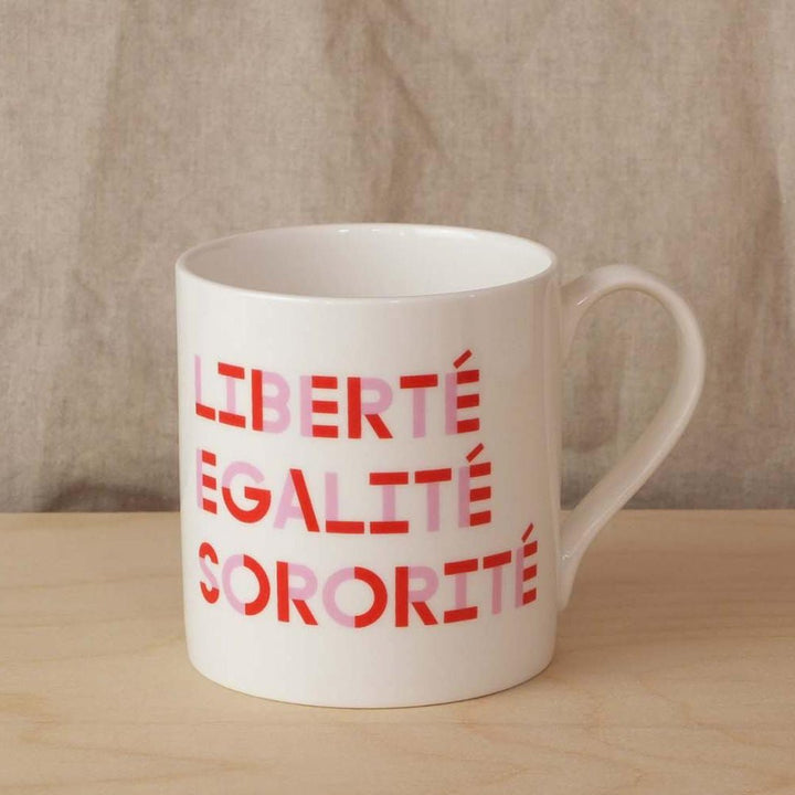 Liberté, Egalité, Sororité Mug Black & Beech