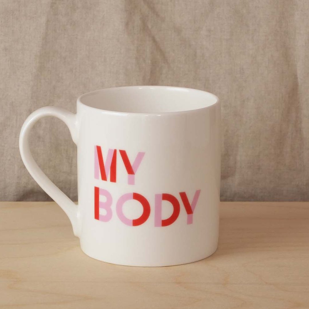 My Body, My Choice Mug Black & Beech