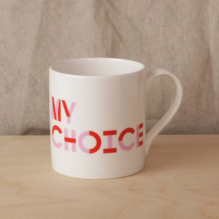 My Body, My Choice Mug Black & Beech