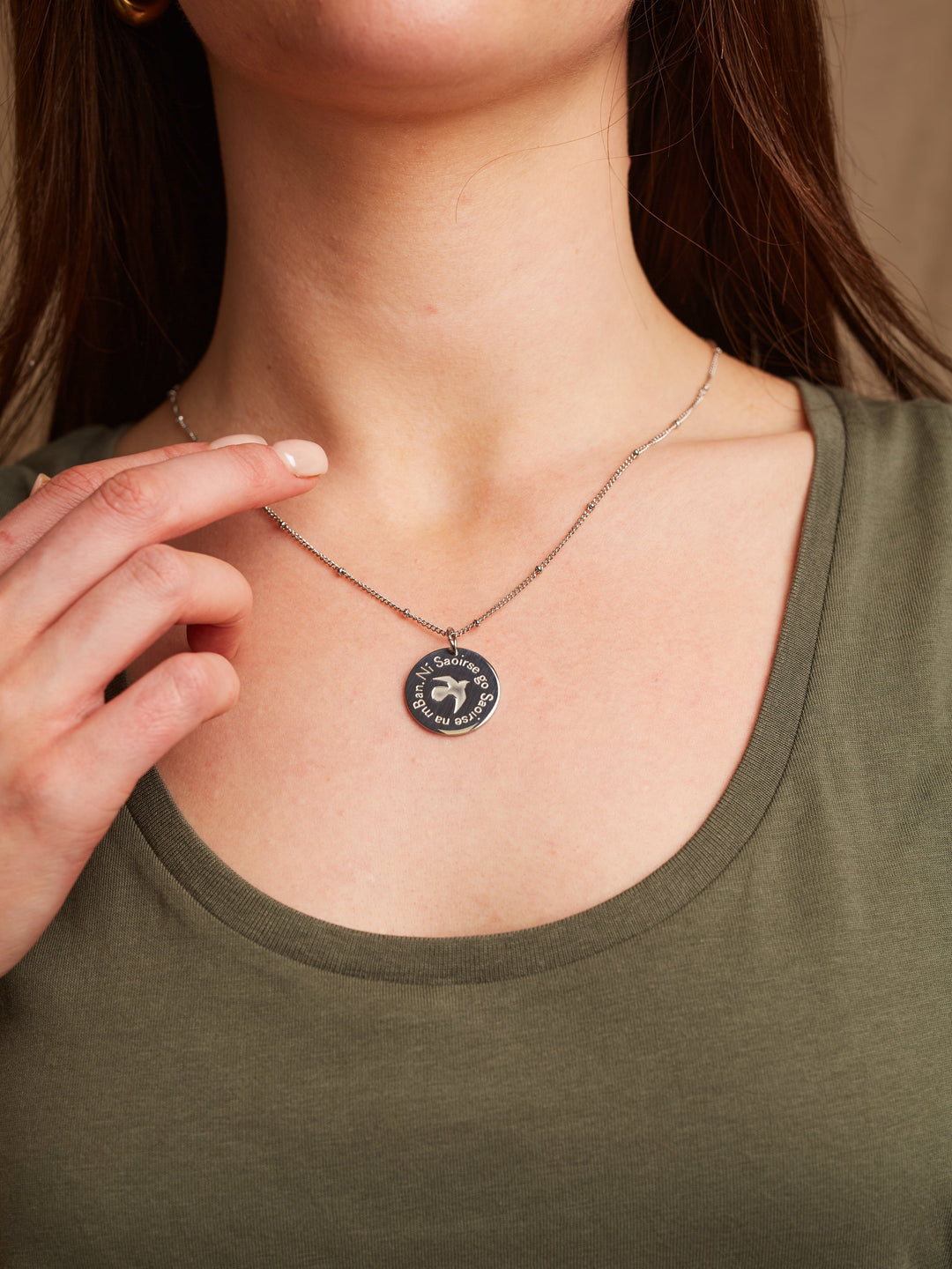 Ní Saoirse go Saoirse na mBan: There is no freedom until the freedom of women Necklaces Black & Beech